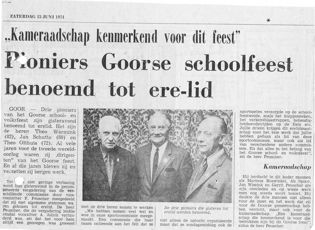 1974 • Organisatie bestuur