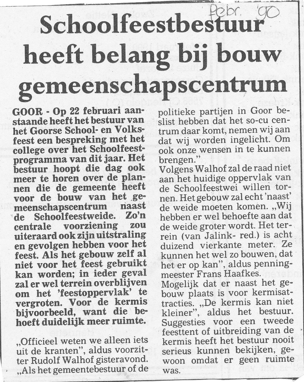 1990 • Organisatie bestuur