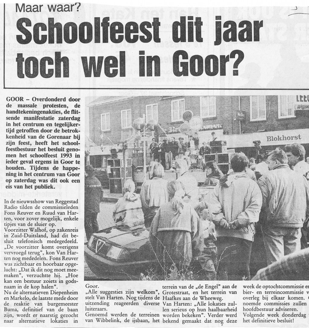 1993 • Organisatie bestuur