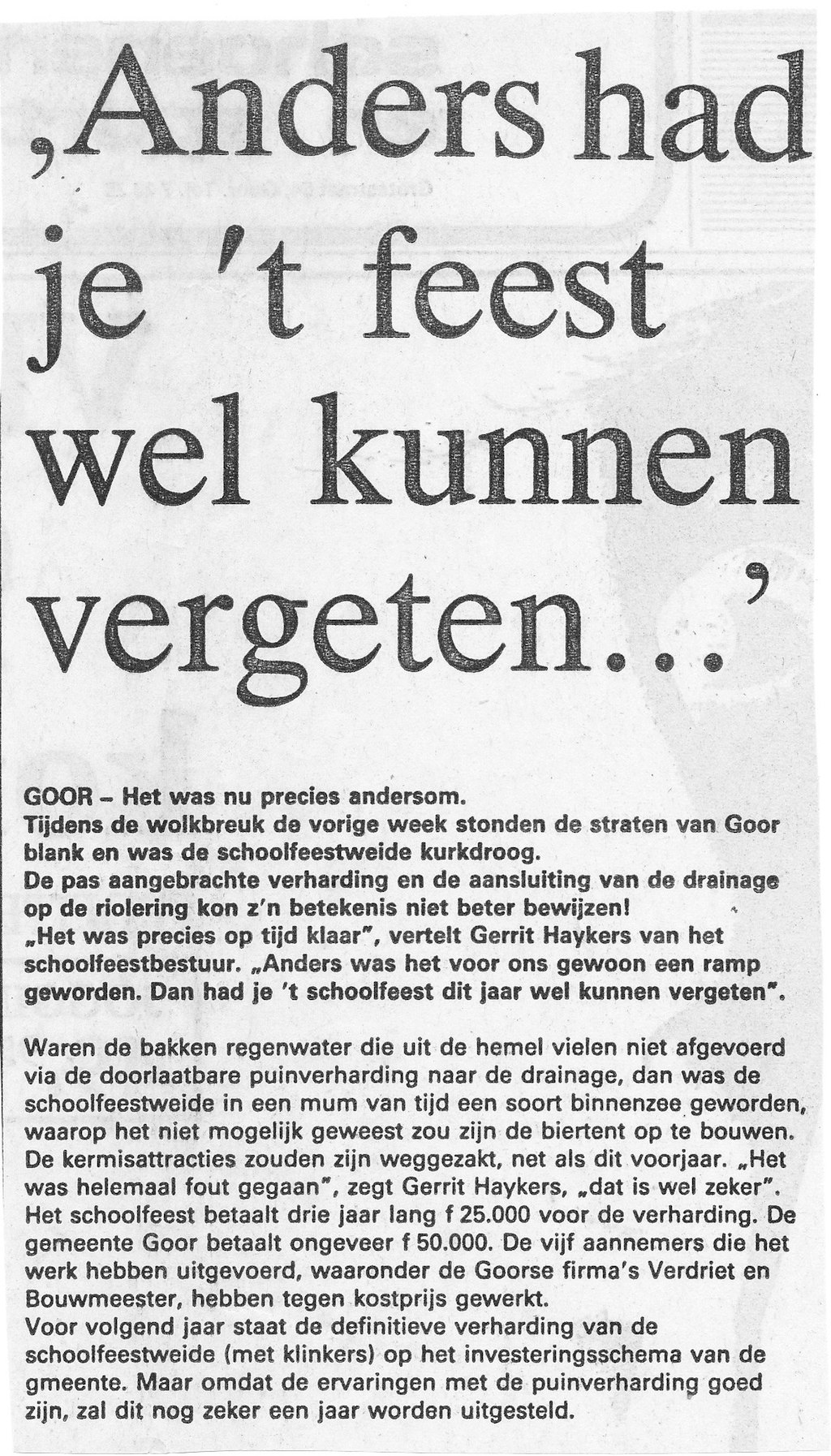 1986 • Organisatie overig